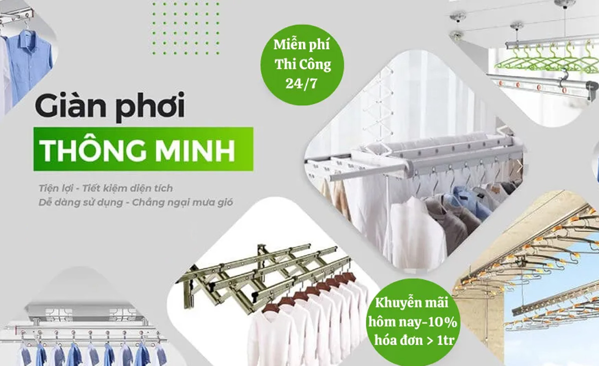 GIÀN PHƠI THÔNG MINH CHẤT LƯỢNG